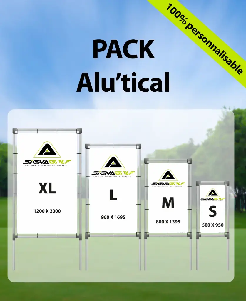 Lot de 4 cibles personnalisables Alu'tical