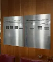 Panneau championnat alu brossé et plaquettes gravées - Al