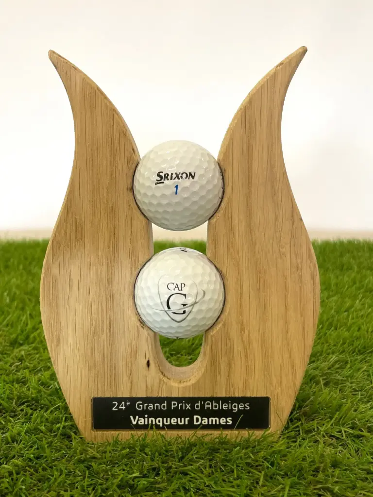 2 Ball - Trophée personnalisables et balles de golf