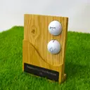 Flaw - Trophée en chêne avec plaque gravée