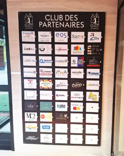 [G-CHA008] Panneau partenaire avec plaques aimantées en multidura - MULTIPART